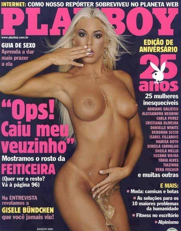 Joana Prado pelada na playboy Agosto de 2000