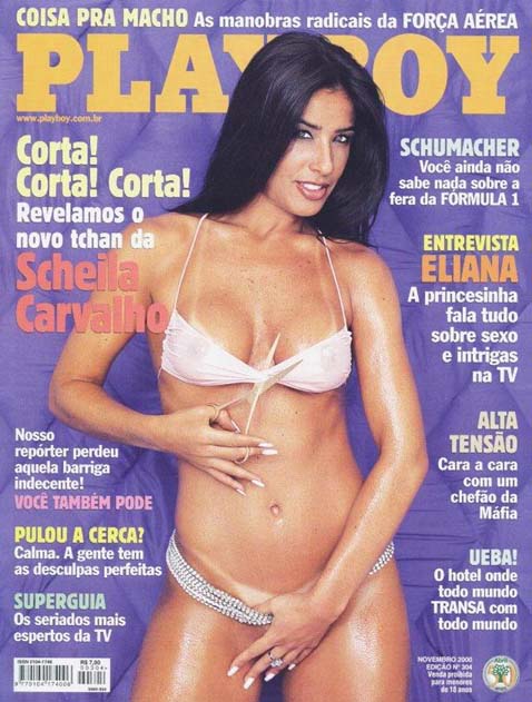 Scheila Carvalho pelada na playboy Novembro de 2000