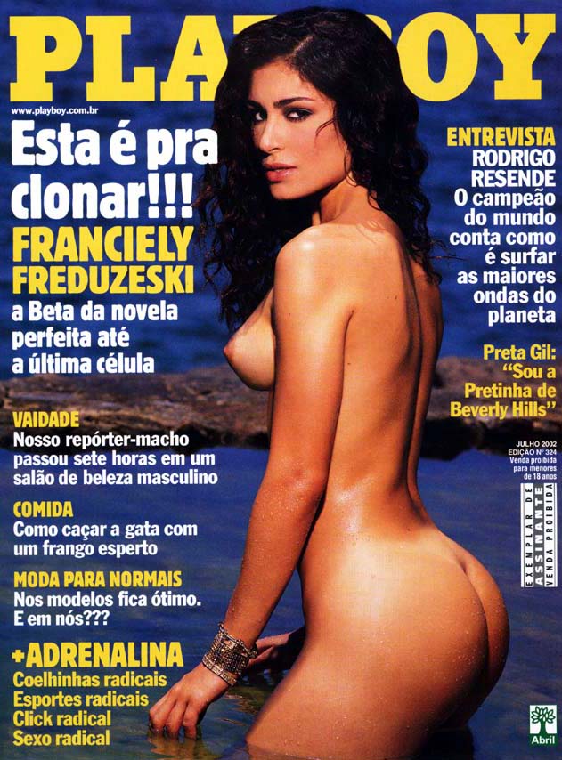 Franciely Freduzeski pelada na playboy Julho de 2002