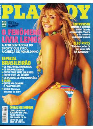 Lívia Lemos pelada na playboy Abril de 2004