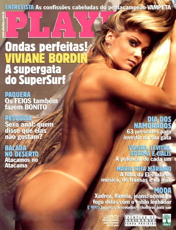 Viviane Bordin pelada na playboy  Junho de 2003