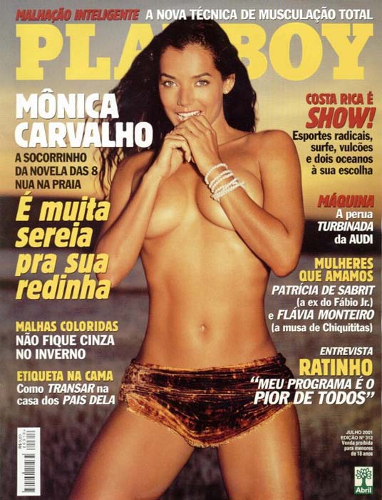 Mônica Carvalho pelada na playboy Julho de 2001