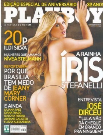 Íris Stefanelli pelada na Playboy Agosto de 2007