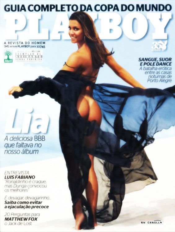 Lia Khey pelada na playboy – Junho de 2010